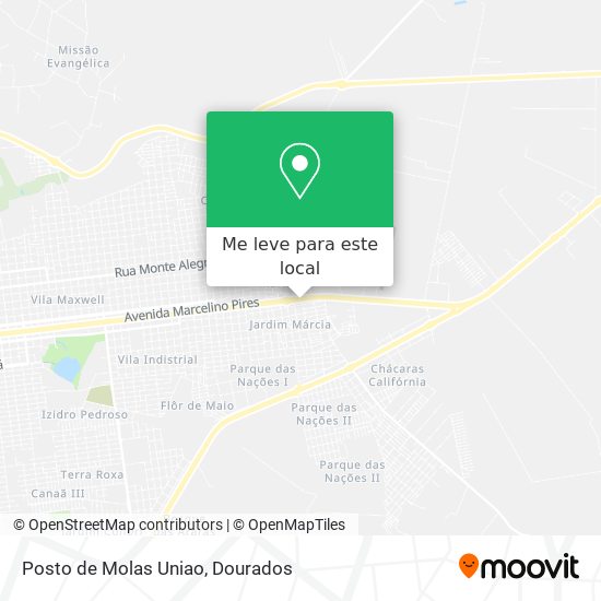Posto de Molas Uniao mapa