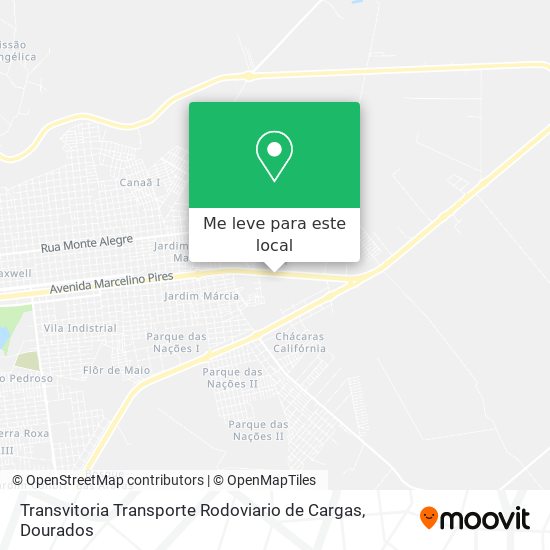 Transvitoria Transporte Rodoviario de Cargas mapa