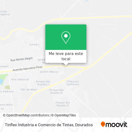 Tinflex Industria e Comercio de Tintas mapa