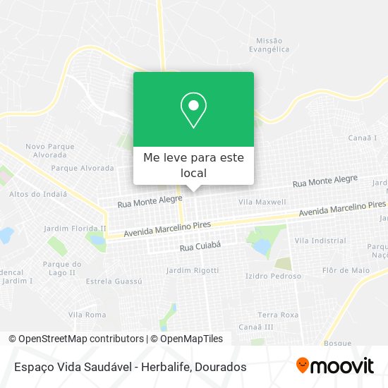 Espaço Vida Saudável - Herbalife mapa