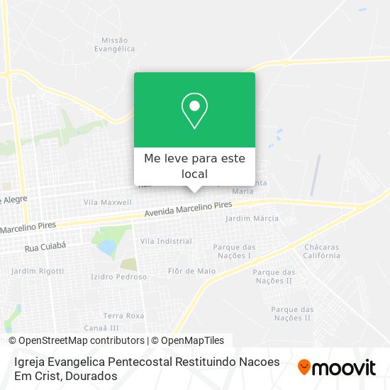 Igreja Evangelica Pentecostal Restituindo Nacoes Em Crist mapa