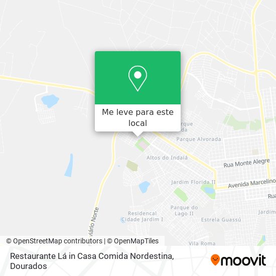 Restaurante Lá in Casa Comida Nordestina mapa