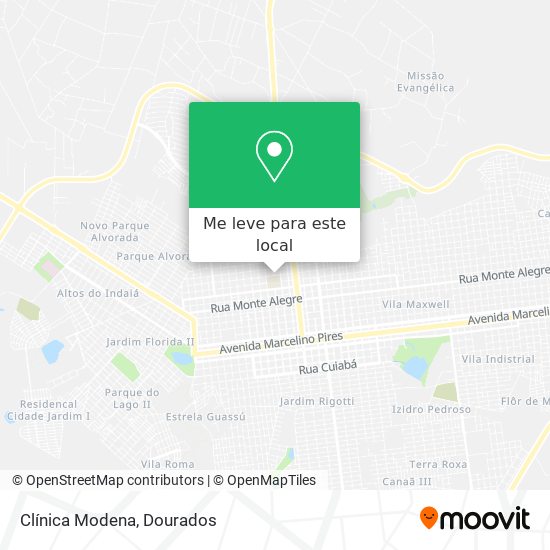 Clínica Modena mapa