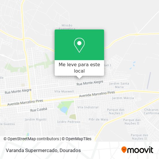 Varanda Supermercado mapa