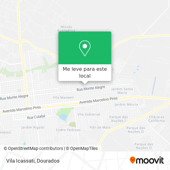 Vila Icassati mapa