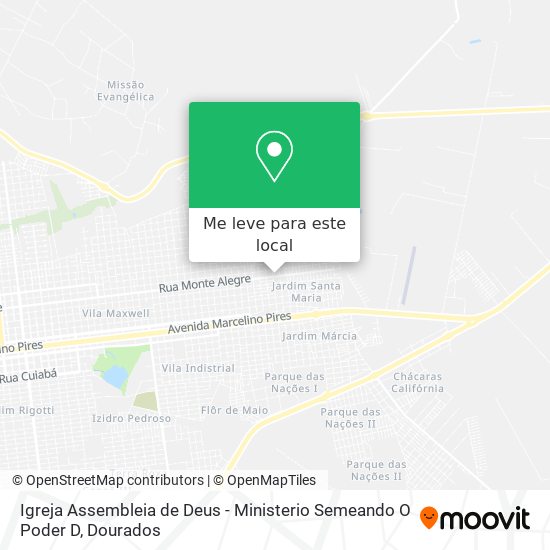 Igreja Assembleia de Deus - Ministerio Semeando O Poder D mapa