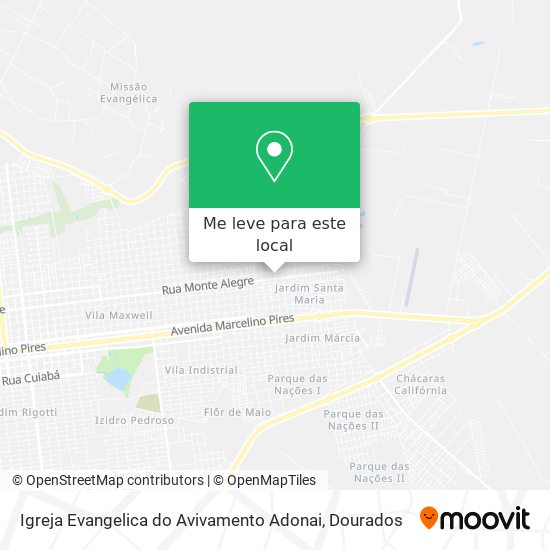 Igreja Evangelica do Avivamento Adonai mapa