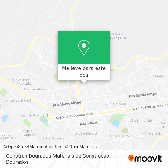 Construir Dourados Materiais de Construcao mapa