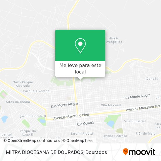 MITRA DIOCESANA DE DOURADOS mapa