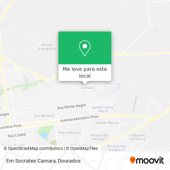 Em Socrates Camara mapa