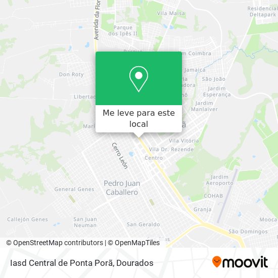 Iasd Central de Ponta Porã mapa