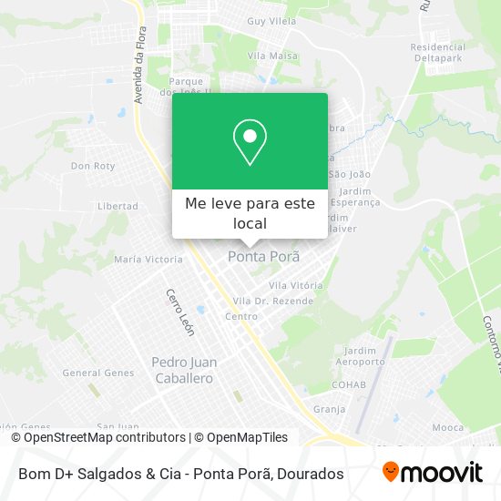 Bom D+ Salgados & Cia - Ponta Porã mapa