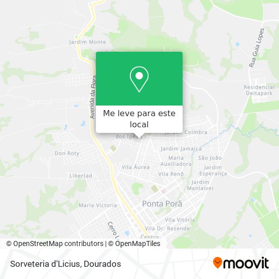 Sorveteria d'Licius mapa