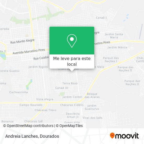 Andreia Lanches mapa