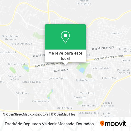 Escritório Deputado Valdenir Machado mapa