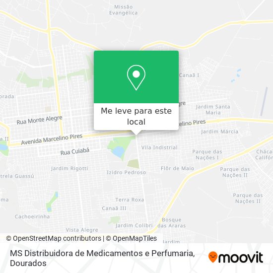 MS Distribuidora de Medicamentos e Perfumaria mapa