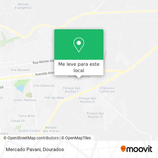 Mercado Pavani mapa