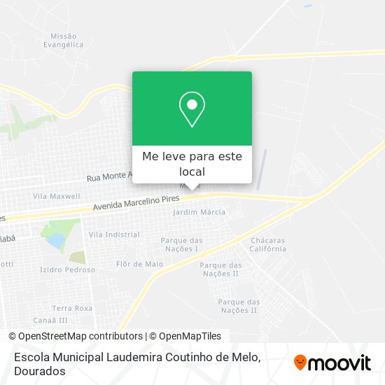 Escola Municipal Laudemira Coutinho de Melo mapa