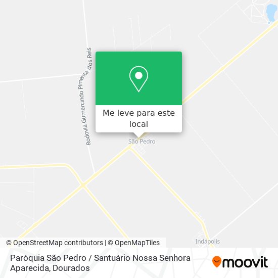 Paróquia São Pedro / Santuário Nossa Senhora Aparecida mapa