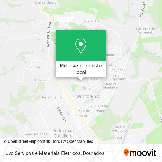 Jvc Servicos e Materiais Eletricos mapa