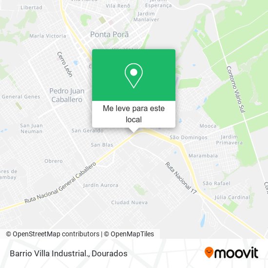 Barrio Villa Industrial. mapa