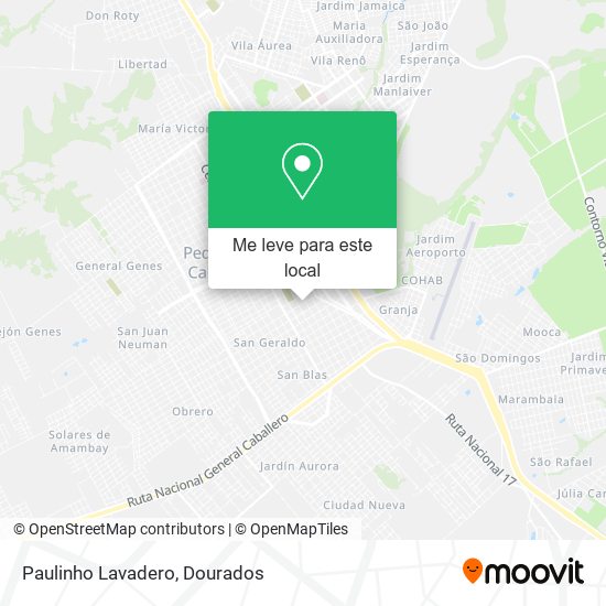 Paulinho Lavadero mapa