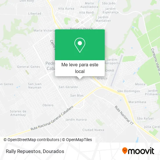 Rally Repuestos mapa