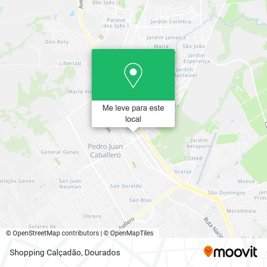 Shopping Calçadão mapa