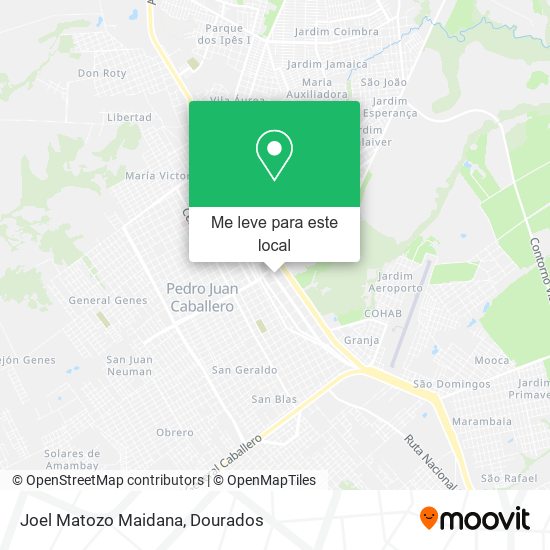 Joel Matozo Maidana mapa
