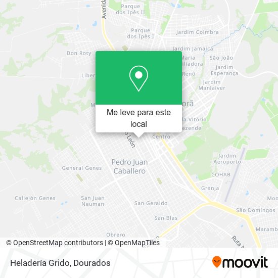 Heladería Grido mapa