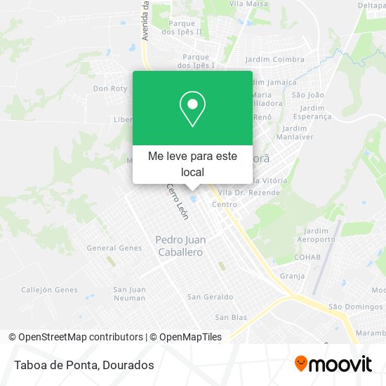 Taboa de Ponta mapa