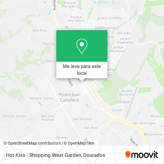 Hot Kiss - Shopping West Garden mapa