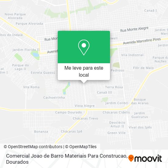 Comercial Joao de Barro Materiais Para Construcao mapa