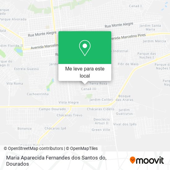 Maria Aparecida Fernandes dos Santos do mapa