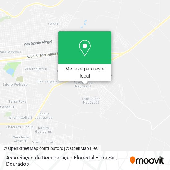 Associação de Recuperação Florestal Flora Sul mapa