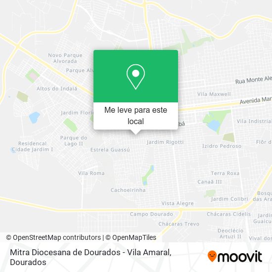 Mitra Diocesana de Dourados - Vila Amaral mapa