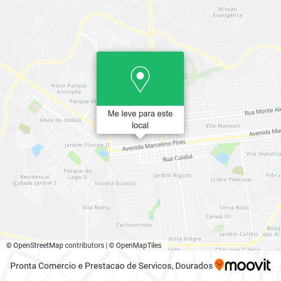 Pronta Comercio e Prestacao de Servicos mapa