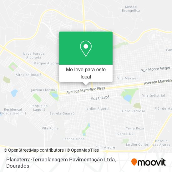 Planaterra-Terraplanagem Pavimentação Ltda mapa