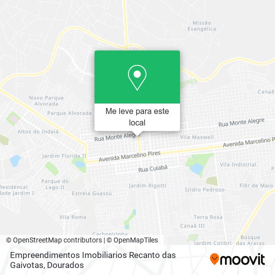 Empreendimentos Imobiliarios Recanto das Gaivotas mapa
