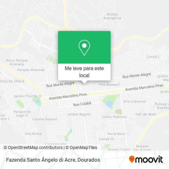 Fazenda Santo Ângelo di Acre mapa