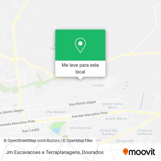 Jm Escavacoes e Terraplanagens mapa