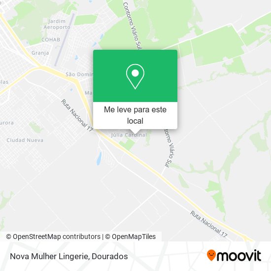 Nova Mulher Lingerie mapa