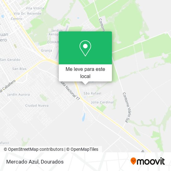 Mercado Azul mapa