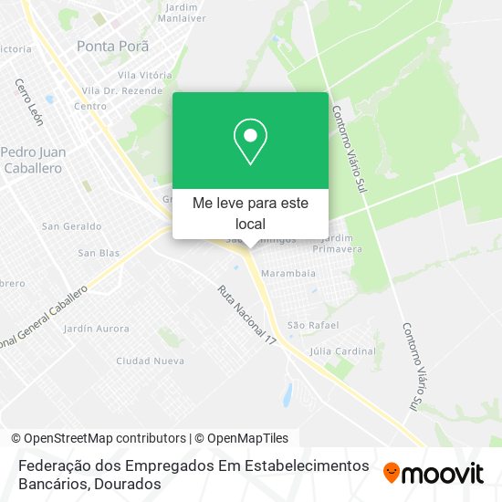 Federação dos Empregados Em Estabelecimentos Bancários mapa