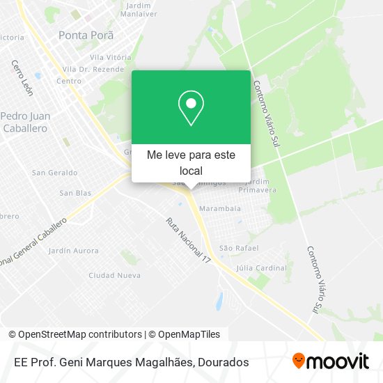 EE Prof. Geni Marques Magalhães mapa