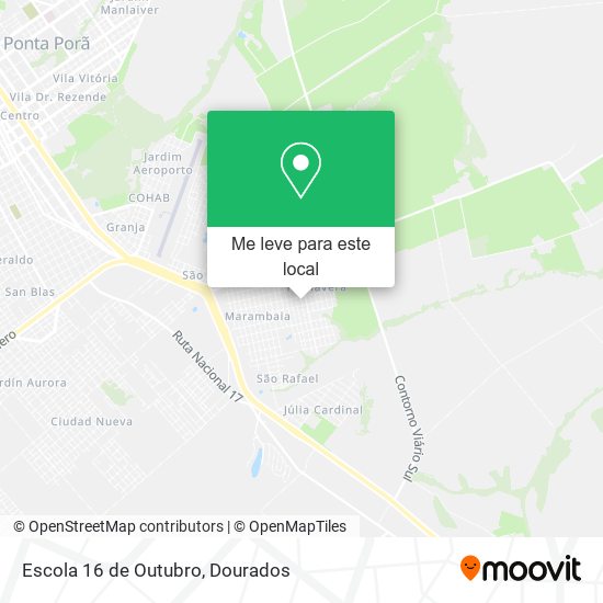 Escola 16 de Outubro mapa