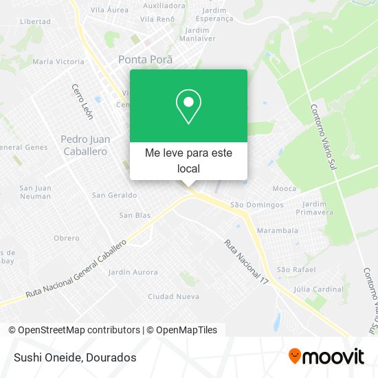 Sushi Oneide mapa