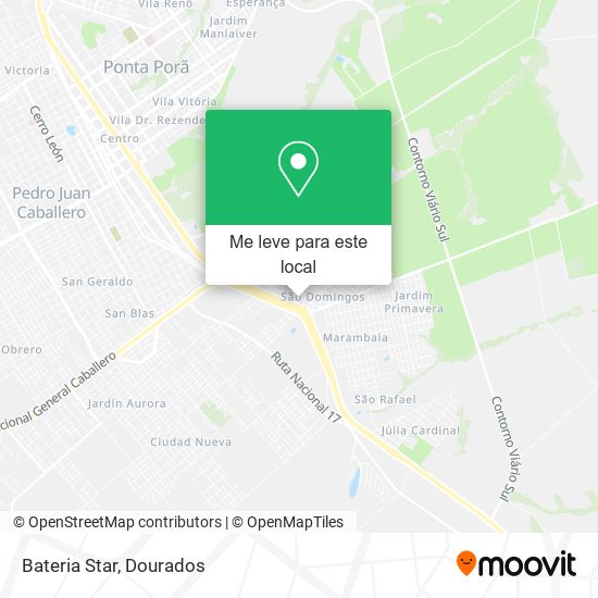 Bateria Star mapa