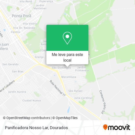 Panificadora Nosso Lar mapa