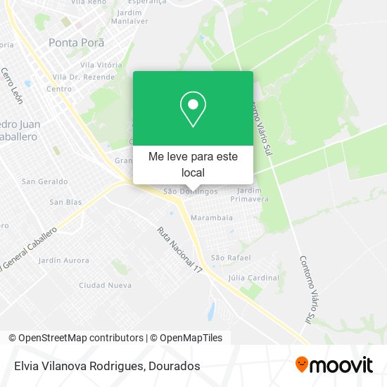 Elvia Vilanova Rodrigues mapa
